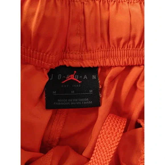 Nike Jordan Mens Dry Fit Zion Mesh Shorts Sz Medium Orange 2374 - Picture 4 of 8